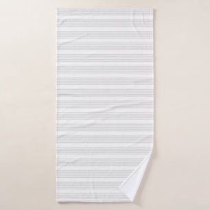 Motif à cinq bandes gris clair et blanc