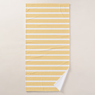 Motif à cinq bandes jaune et blanc ensoleillé
