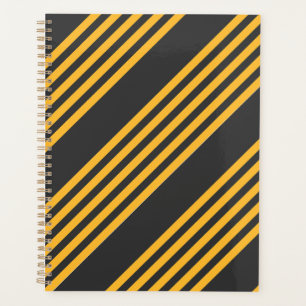 Motif à cinq bandes Sunny jaune et charbon de bois