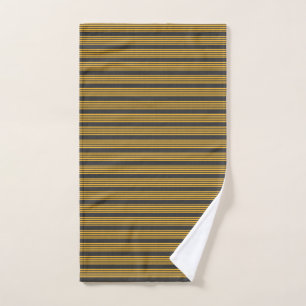 Motif à cinq bandes Sunny jaune et charbon de bois