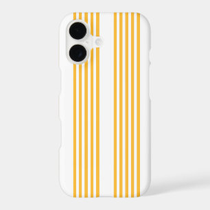 Motif à cinq rayures jaune ensoleillé et blanc