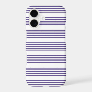 Motif à cinq rayures ultra violet et blanc