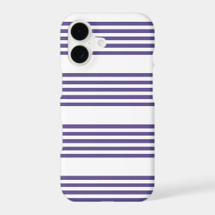Motif à cinq rayures ultra violet et blanc