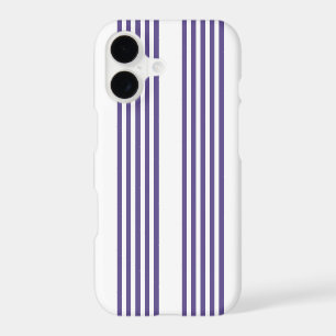 Motif à cinq rayures ultra violet et blanc