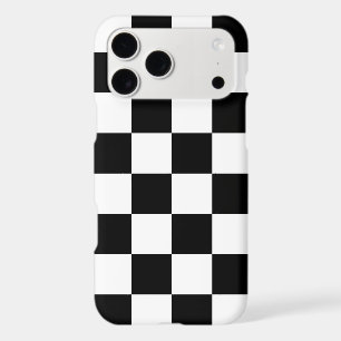 Motif à damier noir et blanc