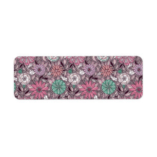 motif à l'arrangement floral