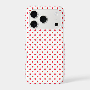 Motif à petits pois rouges classiques