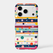 Motif à pois et rayures Color Pop