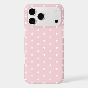 Motif à pois rose poudré