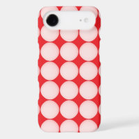 Motif à pois rouge et rose