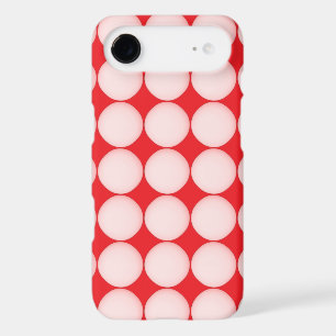 Motif à pois rouge et rose