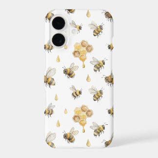 Motif abeilles et ruches à l'aquarelle | Case-Mate