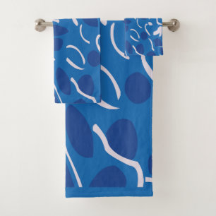 Motif Abstrait Blue Water Waves