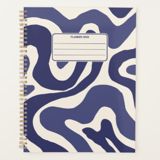 Motif Abstrait de Couleur Rétro Annuel Groovy