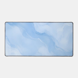 Motif Abstrait de Marbre Bleu Doux