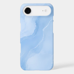 Motif Abstrait de Marbre Bleu Doux