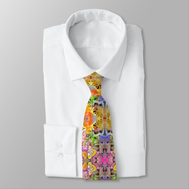 Motif Abstrait en Cravate multicolore (Attaché)