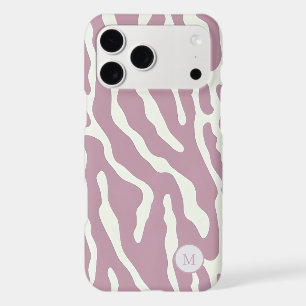Motif abstrait moderne de lignes ondulées rose et