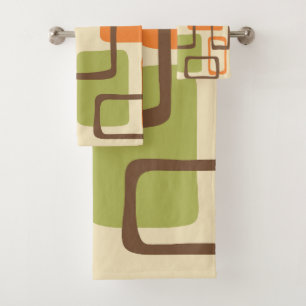 Motif Abstrait moderne rétro du milieu du siècle