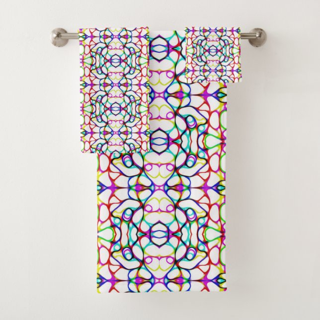 Motif Abstrait multicolore  (En situation)