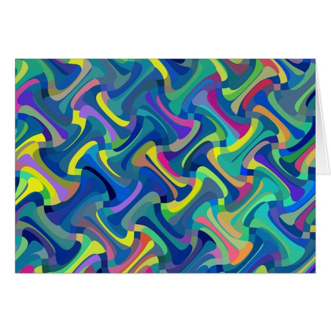 Motif Abstrait multicolore (Devant horizontal)