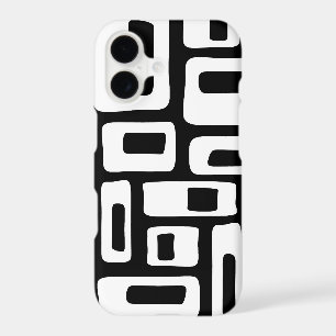 Motif abstrait noir et blanc de style moderne du m