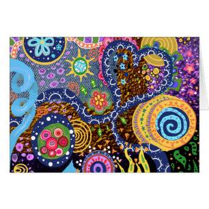 Motif abstrait psychédélique