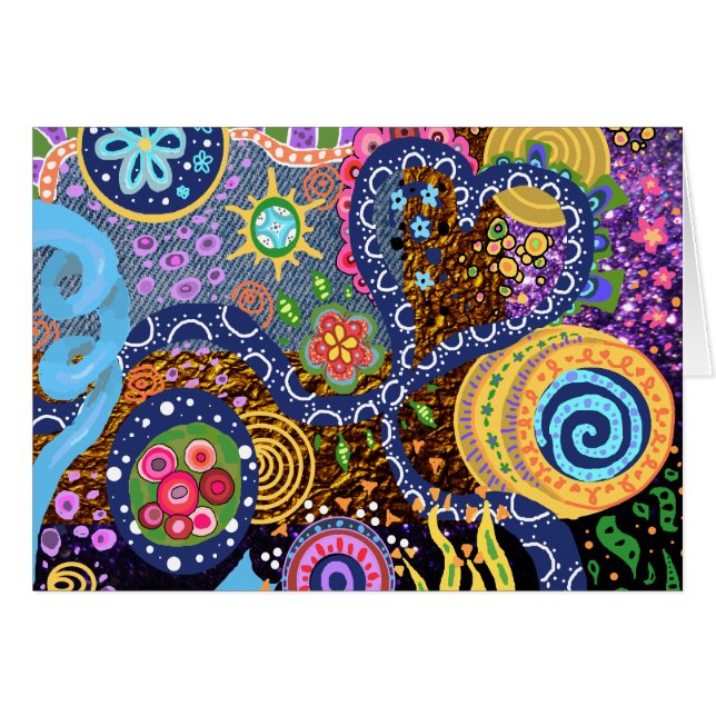 Motif abstrait psychédélique (Devant horizontal)
