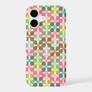 Motif Abstrait Rétro Art Pastels Douces 4 Boucles