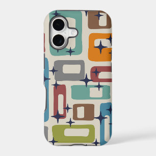Motif Abstrait Rétro Milieu de Siècle Moderne