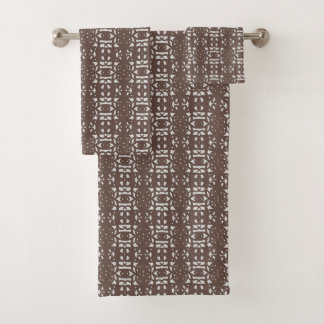 Motif Abstrait Unique Brun