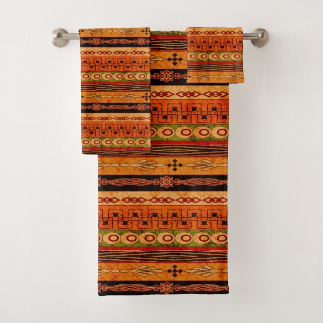 motif africain rayé. (En situation)
