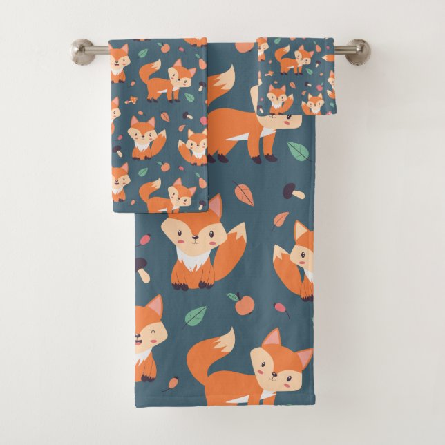 Motif animal du renard orange (En situation)
