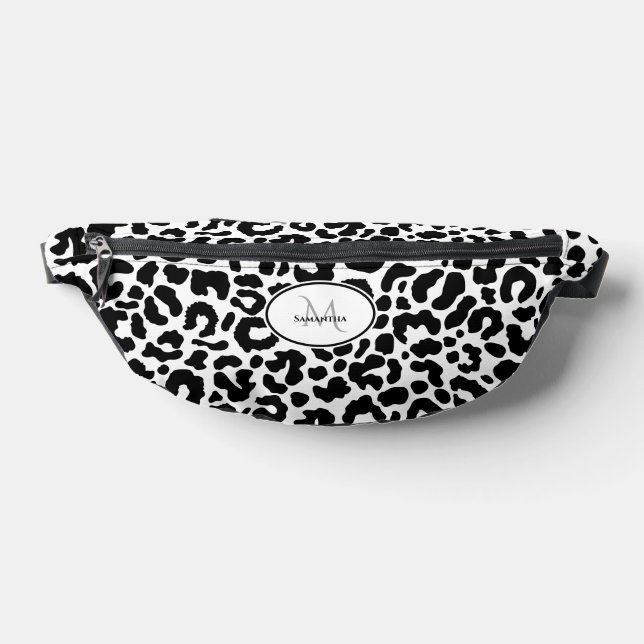 Motif animal Nom Customisé Voyage Noir Blanc (Poser)