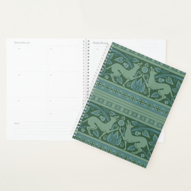 Motif animalier Art Déco Nouveau Chien Nature (Devant avec enveloppe)