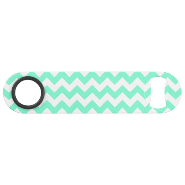 Motif Aquamarine Zigzag personnalisable (Dos Horizontal)