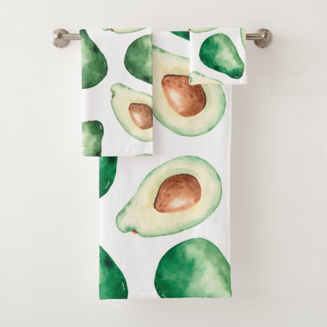 Motif Aquarelle Avocado (En situation)