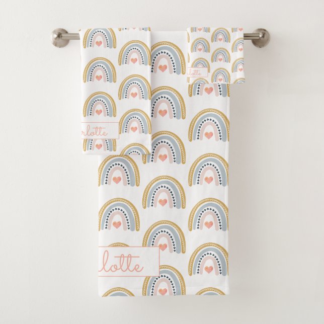 Motif arc-en-ciel personnalisé Boho Watercolor (En situation)