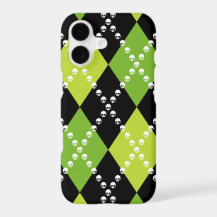 Motif Argyle Crâne Vert