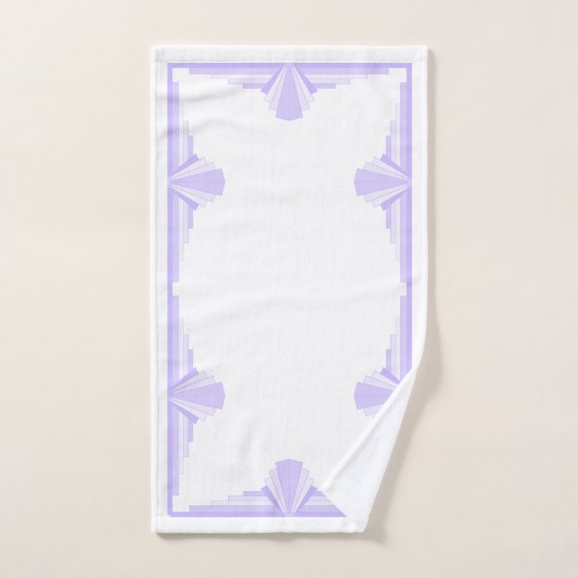 Motif Art déco à Lilac (Serviette à main)