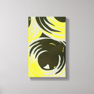 Motif Art Déco Rétro Jazz Vintage Cercles Volutes