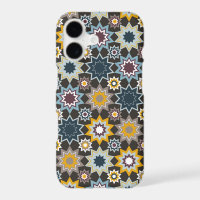 Motif artistique en mosaïque d'étoiles géométrique