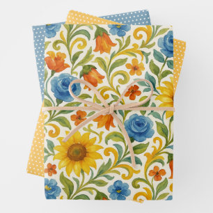 Motif artistique floral de feuilles colorées sicil