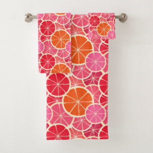 Motif aux agrumes d'orange et de pamplemousse
