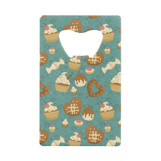 Motif avec des petits gâteaux et des sucreries (Devant)