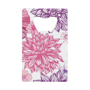 Motif avec les asters et le dahlia roses