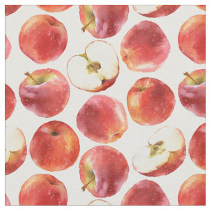 Motif avec tissu de pommes rouges