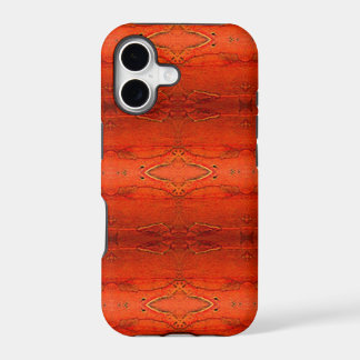 Motif aztèque orange rustique