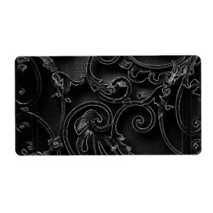 Motif baroque gothique noir