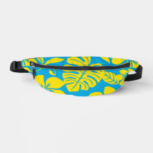 Motif BIKINI ROSE EN BLEU/JAUNE